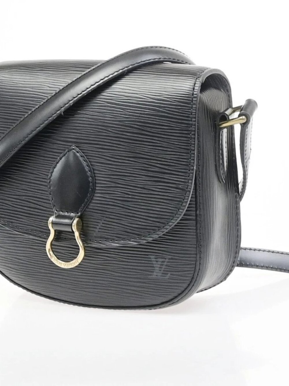 LOUIS VUITTON LV Mini Saint Cloud Shoulder Bag Epi Leather Black M52212 70MA692
